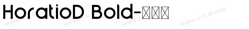 HoratioD Bold字体转换